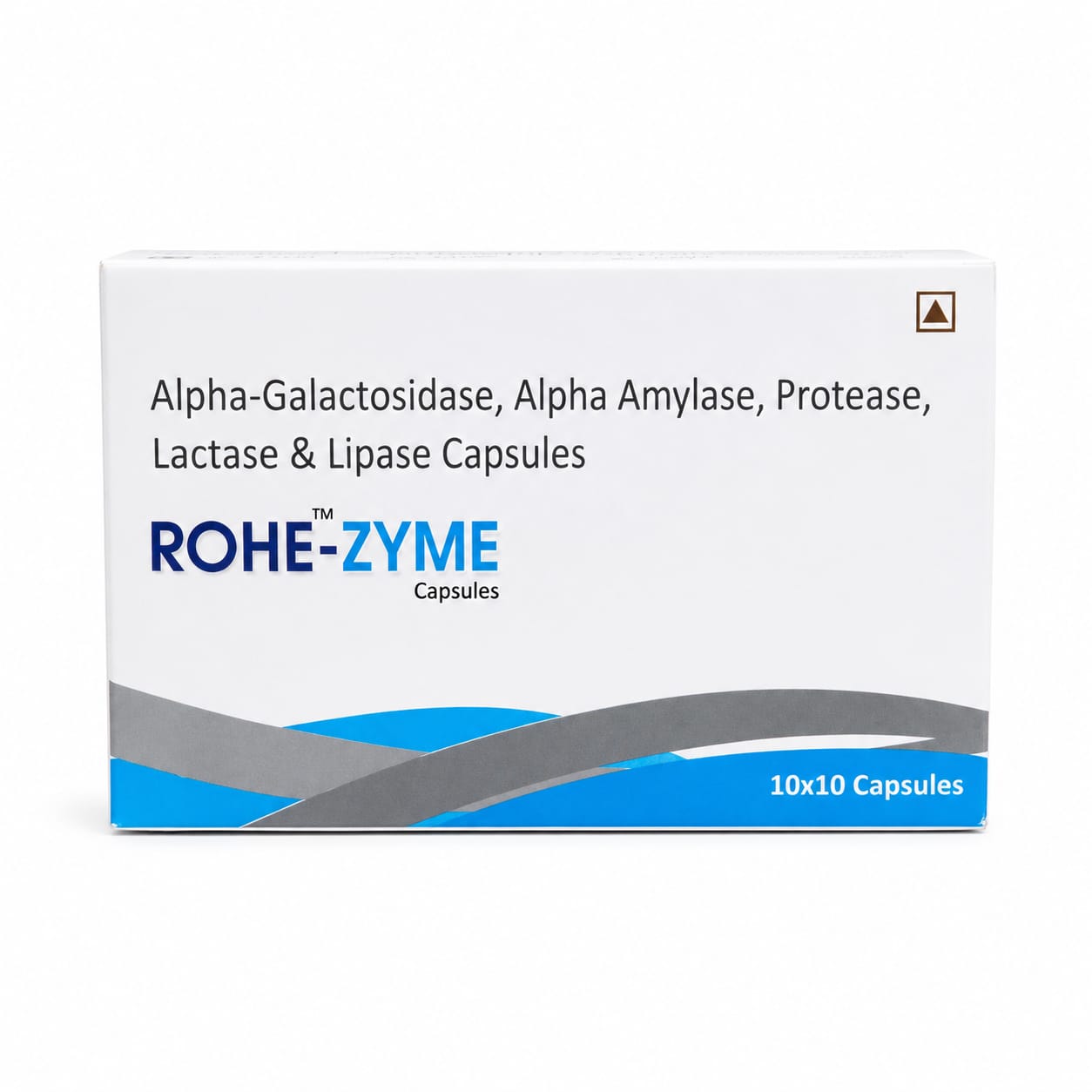 Rohe-Zyme digestive enzyme capsules by Rohe Pharmaceuticals